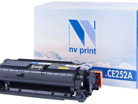 Картридж NVP совместимый NV-CE252A Yellow для HP Color LaserJet CM3530/ CM3530fs/ CM3530fs MFP/ CP3520 / CP3525/ CP3525dn/ CP3525n/ CP3525x (7000k) (NV-CE252AY)