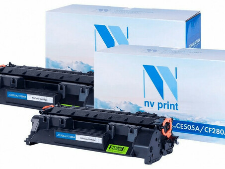 Картридж NVP совместимый NV-CF280A/CE505A-SET2 для HP LaserJet Pro 400 MFP M425dn/ 400 MFP M425dw/ 400 M401dne/ 400 M401a/ 400 M401d/ 400 M401dn/ 400 M401dw/ P2035/ P2035n/ P2055/ P2055d/ P2055dn/ P2055d Refurbished Printer (2700k) (2 шт) (NV-CF280A/CE505