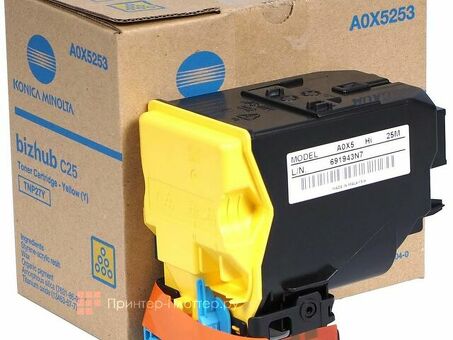 Тонер-картридж Konica Minolta Toner Cartridge TNP-27Y (yellow), 6000 стр (A0X5253)