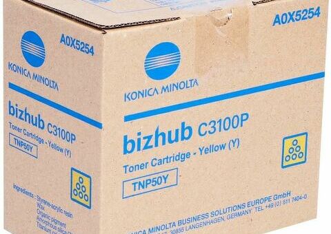 Тонер-картридж Konica Minolta Toner Cartridge TNP-50Y (yellow), 5000 стр. (A0X5254)