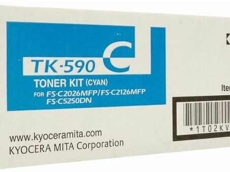 Тонер-картридж Kyocera Toner Kit TK-590C (cyan), 5000 стр. (1T02KVCNL0)