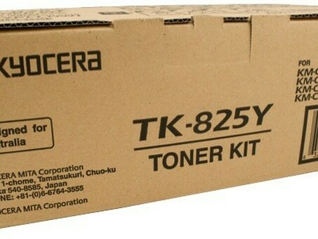 Тонер-картридж Kyocera Toner Kit TK-825Y (yellow), 7000 стр. (1T02FZAEU0)