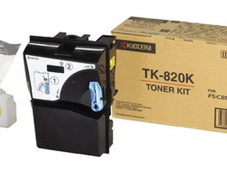 Тонер-картридж Kyocera Toner Kit TK-820K (black), 15000 стр. (1T02HP0EU0)