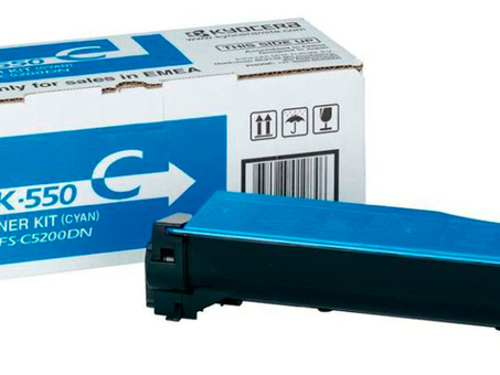 Тонер-картридж Kyocera Toner Kit TK-550C (cyan), 6000 стр. (1T02HMCEU0)