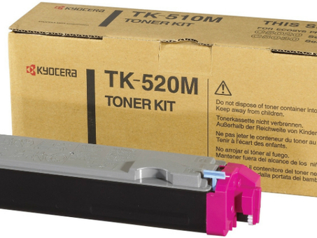 Тонер-картридж Kyocera Toner Kit TK-520M (magenta), 4000 стр. (1T02HJBEU0)