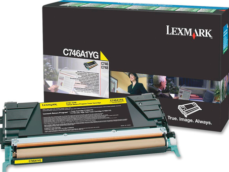 Тонер-картридж Lexmark C746, C748 (yellow), 7000 стр. (C746A1YG)