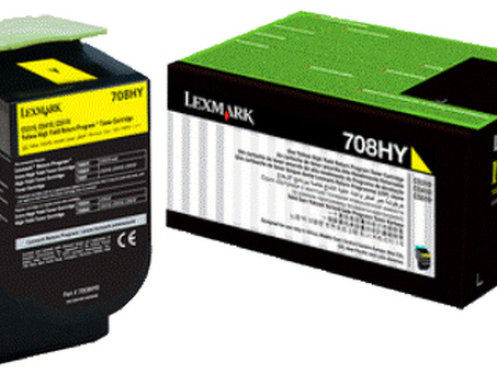 Тонер-картридж Lexmark 708XYE (yellow), 4000 стр. (70C8XYE)