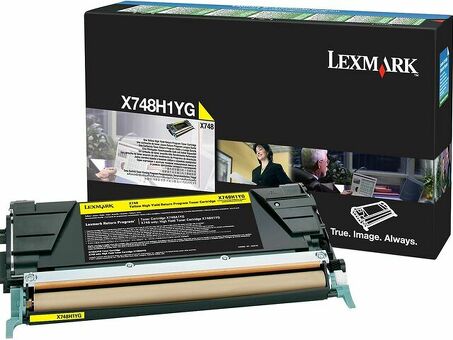 Тонер-картридж Lexmark High Yield Corporate Toner Cartridge X748 (yellow) (return, возвратный), 10000 стр. (X748H1YG)