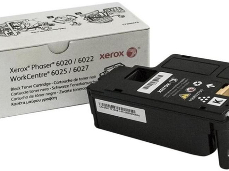 Тонер-картридж Xerox Toner Cartridge Phaser 6020, 6022, WorkCentre 6025, 6027 (black), 2000 стр. (106R02763)