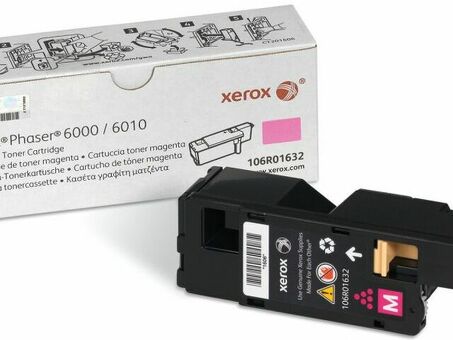 Тонер-картридж Xerox Toner Cartridge Phaser 6000, 6010, WorkCentre 6015 (magenta), 1000 стр. (106R01632)