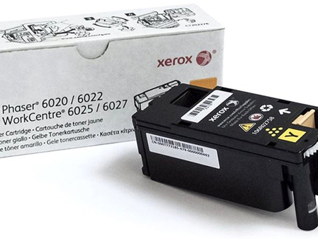 Тонер-картридж Xerox Toner Cartridge Phaser 6020, 6022, WorkCentre 6025, 6027 (yellow), 1000 стр. (106R02762)