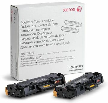 Тонер-картридж Xerox Toner Cartridge (black), 2 x 3000 стр. (106R04349)