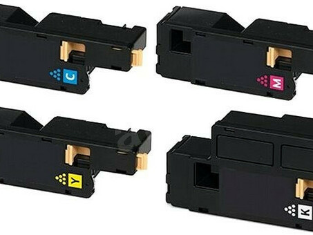 Тонер-картридж Xerox Toner Cartridge Phaser 6020, 6022, WorkCentre 6025, 6027 комплект (C,M,Y,K), 3x1000стр., 1x2000стр