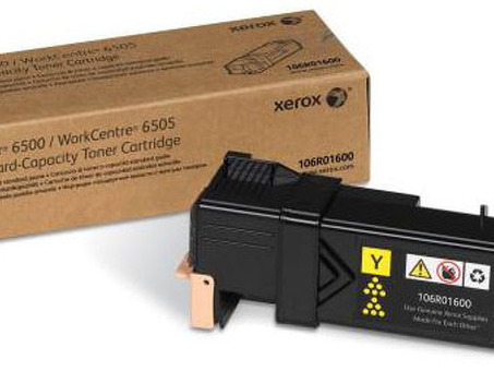 Тонер-картридж Xerox Toner Cartridge Phaser 6500, WorkCentre 6505 (yellow), 1000 стр. (106R01600)