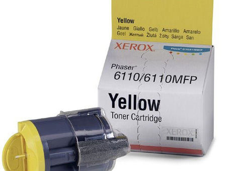 Тонер-картридж Xerox Toner Cartridge Phaser 6110 (yellow), 1000 стр. (106R01204)