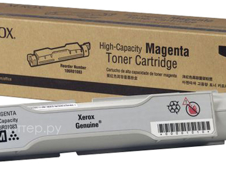 Тонер-картридж Xerox Toner Cartridge Phaser 6300, (magenta), 7000 стр. (106R01083)