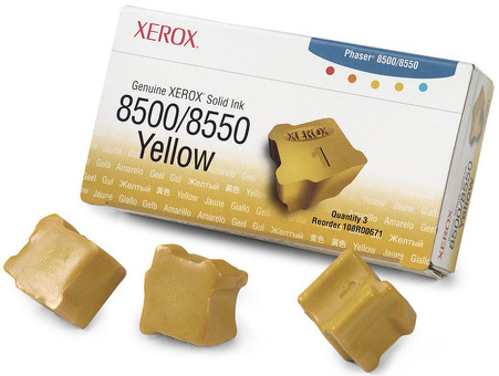 Чернила Xerox Solid Ink Phaser 8500, 8550 (yellow) набор, 3 шт. (108R00671)