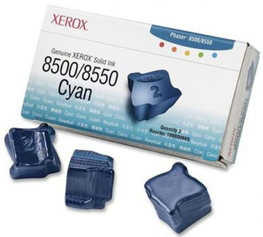 Чернила Xerox Solid Ink Phaser 8500, 8550 (cyan) набор, 3 шт. (108R00669)