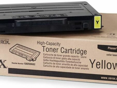 Тонер-картридж Xerox Toner Cartridge Phaser 6100 (yellow), 5000 стр. (106R00682)