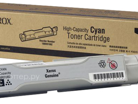 Тонер-картридж Xerox Toner Cartridge Phaser 6300, (cyan), 7000 стр. (106R01082)