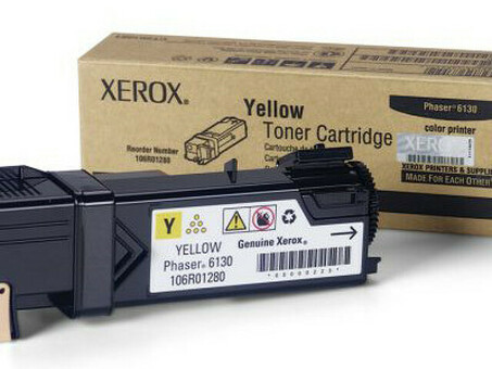 Тонер-картридж Xerox Toner Cartridge Phaser 6130 (yellow), 1900 стр. (106R01284)