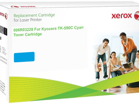 Тонер-картридж Xerox 006R03228 (cyan) (аналог Kyocera TK-590C) (006R03228)