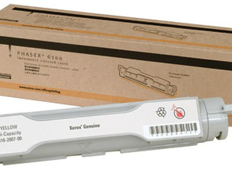 Тонер-картридж Xerox Hi-Cap Toner Cartridge Phaser 6200 (yellow), 8000 стр. (16200700)