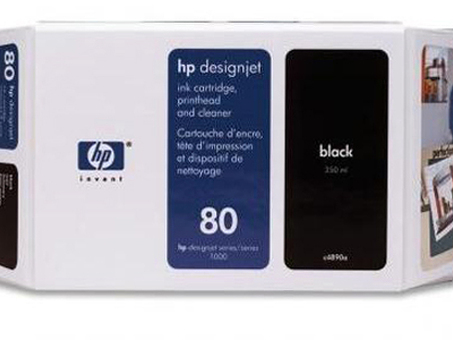 Печатающая головка HP 80 (black/cleaner) (C4820A)