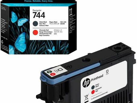 Печатающая головка HP 744 Printhead (matte black, chromatic red) (F9J88A)