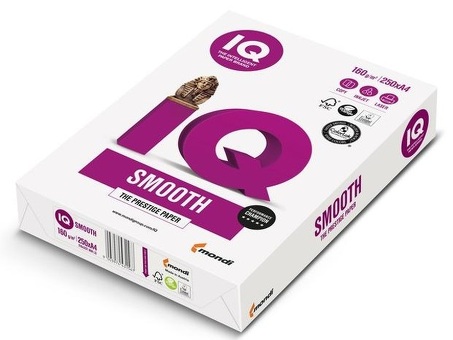 Бумага IQ Smooth, A4, 160 г/кв.м (250 листов) (kms_109274)