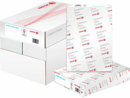 Бумага Xerox Colotech+ Gloss Coated, глянцевая, A3 (297 x 420 мм), 210 г/кв.м (250 листов) (003R90346)