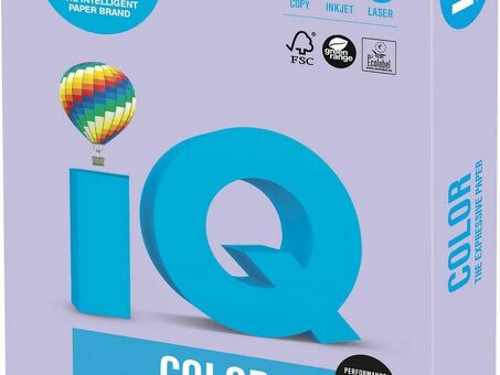 Бумага Mondi IQ Color Trend LA12, матовая, A4 (210 x 297 мм), 80 г/кв.м, бледно-лиловая (500 листов)