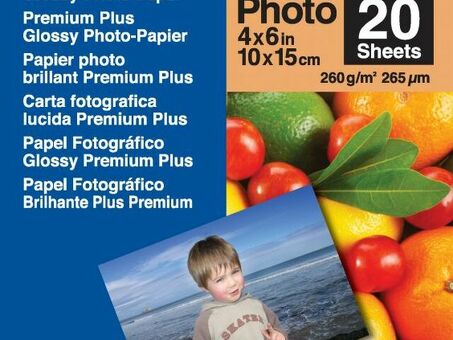 Бумага Brother Premier Glossy Photo Paper, глянцевая, 10 x 15 см (102 x 152 мм), 260 г/кв.м (20 листов) (BP71GP20)