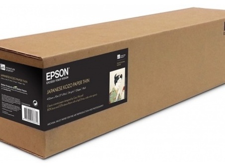 Бумага с покрытием Epson Japanese Kozo Paper Thin, матовая, 34 г/кв.м, 330 мм, 10 м (C13S450153)