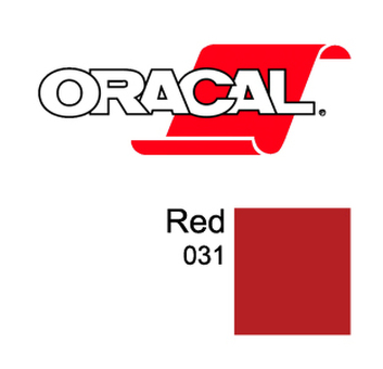 Пленка Oracal 8500 F031 (красный), 80мкм, 1000мм x 50м (4011363187211)