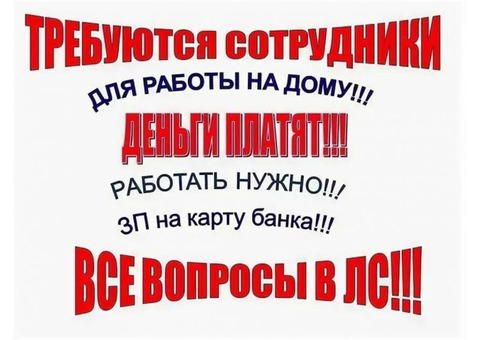 Подработка в свободное время.