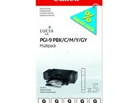 Картридж Canon PGI-9 комплект (PBK,C,M,Y,GY) 5шт (1034B011)