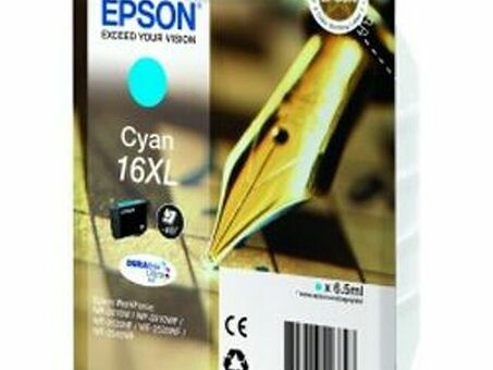 Картридж Epson DURABrite Ultra Ink 16XL Singlepack (cyan) (C13T16324012, C13T16324010) (C13T16324012)