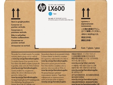 Чернила HP LX600 Latex Scitex Ink Cartridge (Cyan), 3 л (CC586A)