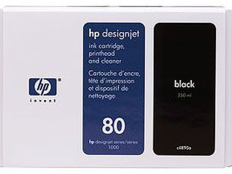 Картридж HP 80 (black) и печатающая головка, набор, 350 мл (C4890A)