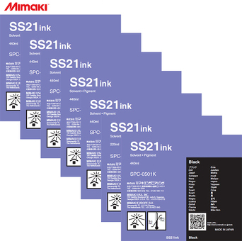 Картридж Mimaki SS21 комплект (C,M,Y,K,Lc,Lm,W) 6шт x 440мл, 1шт x 220мл (W)