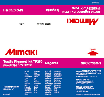 Чернила Mimaki TP250 Textile Pigment Ink (magenta), 2 л