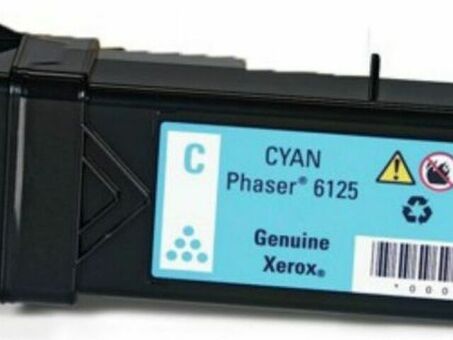 Тонер-картридж Xerox Toner Cartridge Phaser 6125 (cyan), 1000 стр. (106R01335)