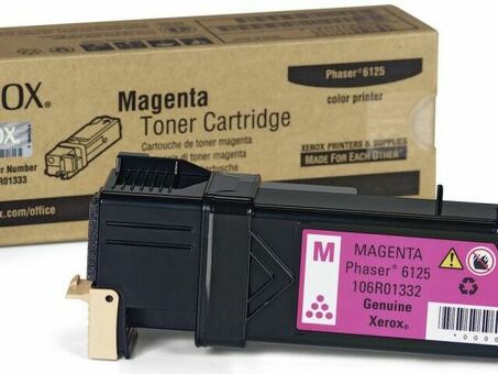 Тонер-картридж Xerox Toner Cartridge Phaser 6125 (magenta), 1000 стр. (106R01336)