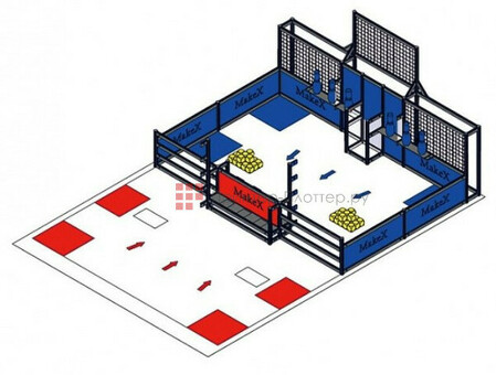 Makeblock соревновательное тренировочное поле 2020 MakeX Challenge Intelligent Innovator Practice Arena ( P1100027)