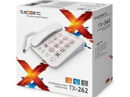 Телефонный аппарат для слабослышащих и слабовидящих teXet TX-262