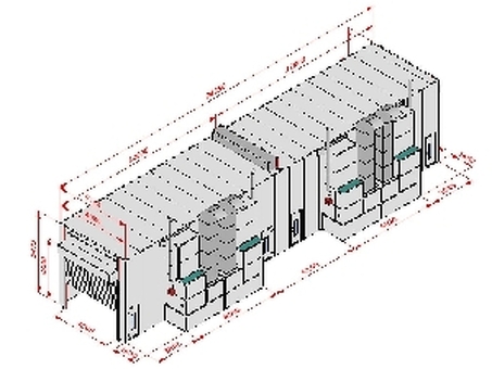 Покрасочная камера KraftWell KRW2455-TRMG