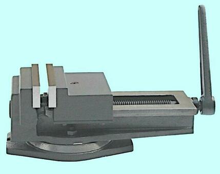 Тиски Станочные 160мм чугунные поворотные с открытым винтом, ход 180мм Q13 (QB)160
