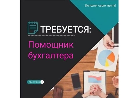 Руководителю требуется помощник бухгалтера