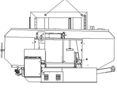 Ленточнопильный станок полуавтоматический Siloma W 800/1000HA